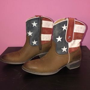 Sheryl Crowe Leather Americana Boots
